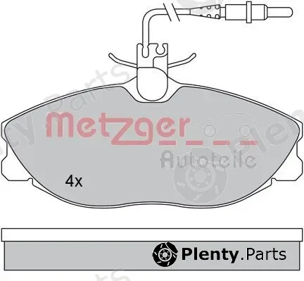 Metzger 1170253 — Brake Pad Set, disc brake