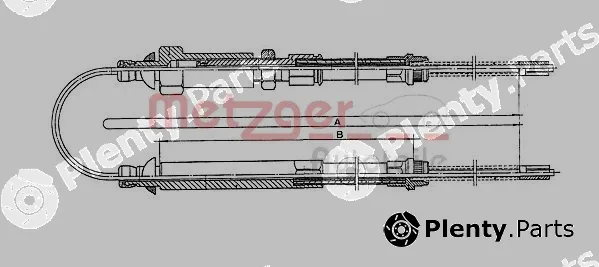 Metzger 1171.10 — Cable Pull, parking brake