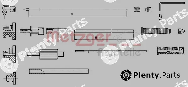 Metzger 10.1179 — Accelerator Cable