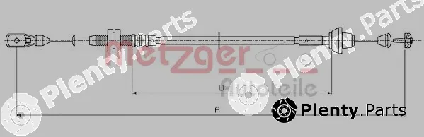 Metzger 11.0181 — Accelerator Cable