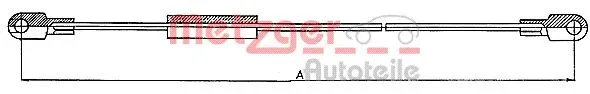 Metzger 10.812 — Cable Pull, parking brake