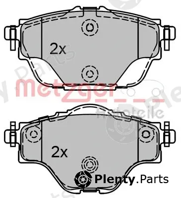 Metzger 1170794 — Brake Pad Set, disc brake GREENPARTS