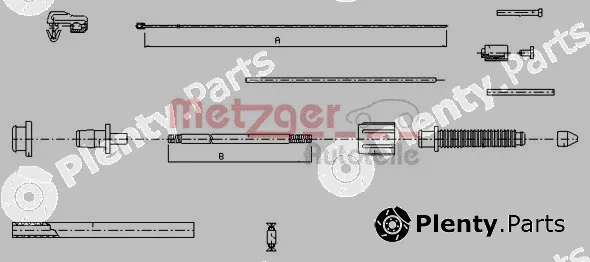 Metzger 10.0382 — Accelerator Cable