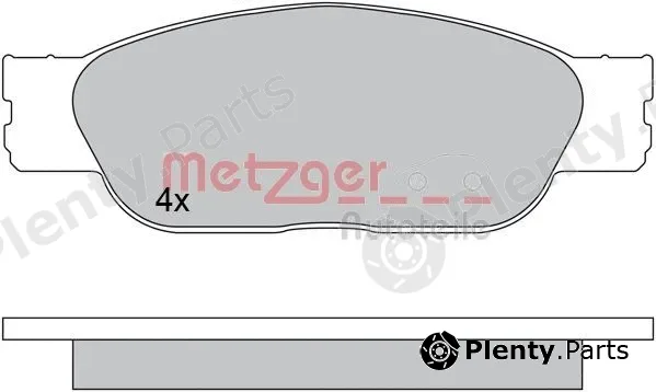 Metzger 1170610 — Brake Pad Set, disc brake