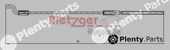 Metzger 10.7621 — Cable Pull, parking brake