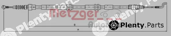 Metzger 10.7394 — Cable Pull, parking brake