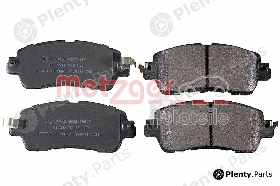 Metzger 1170991 — Brake Pad Set, disc brake GREENPARTS