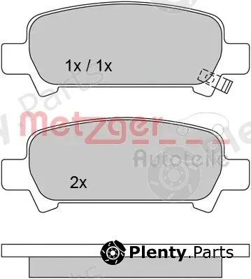 Metzger 1170167 — Brake Pad Set, disc brake