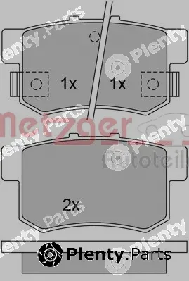 Metzger 1170213 — Brake Pad Set, disc brake GREENPARTS