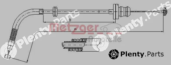 Metzger 413.25 — Accelerator Cable