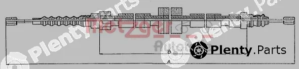Metzger 10.679 — Cable Pull, parking brake