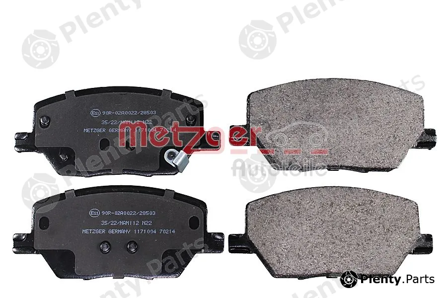 Metzger 1171004 — Brake Pad Set, disc brake
