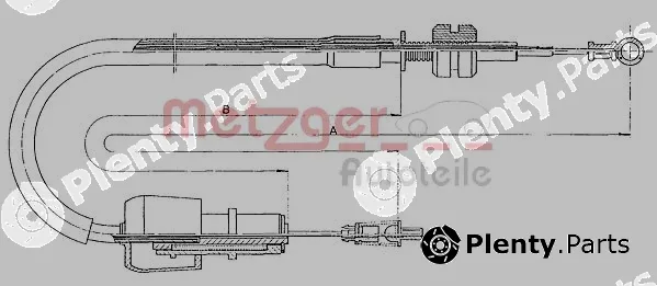 Metzger 11.1326 — Accelerator Cable