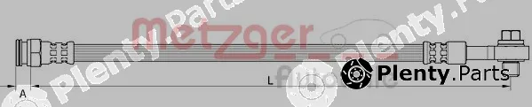 Metzger 4111619 — Brake Hose