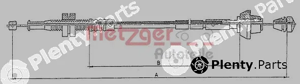 Metzger 10.0153 — Accelerator Cable