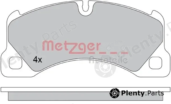 Metzger 1170445 — Brake Pad Set, disc brake GREENPARTS