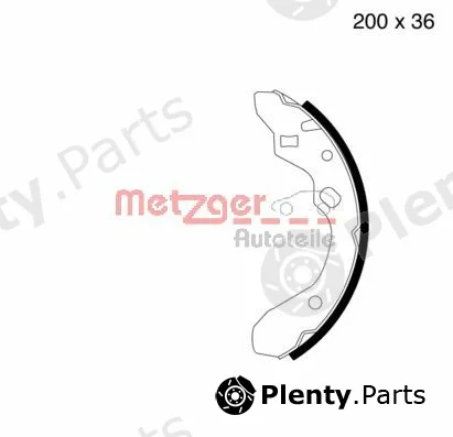 Metzger MG603 — Brake Shoe Set