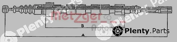 Metzger 10.746 — Cable Pull, parking brake
