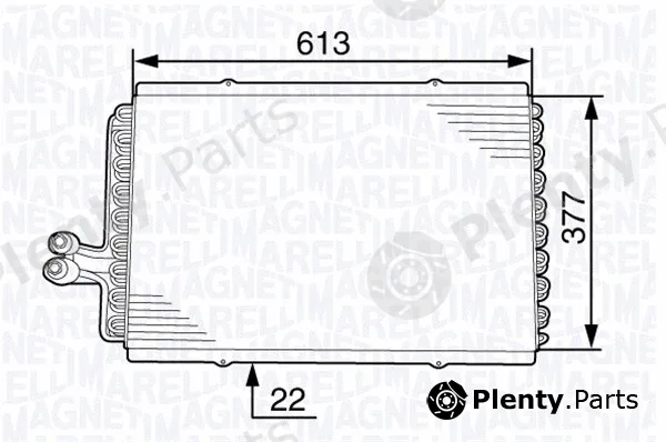 Magneti Marelli 350203708000 — Condenser, air conditioning