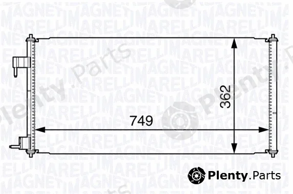 Magneti Marelli 350203727000 — Condenser, air conditioning