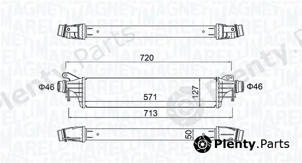 Magneti Marelli 351319205880 — Charge Air Cooler