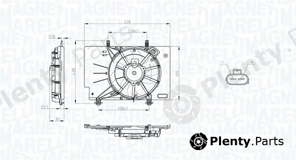 Magneti Marelli 069422734010 — Fan, engine cooling