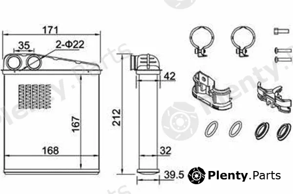 Magneti Marelli 359000302060 — Heat Exchanger, interior heating