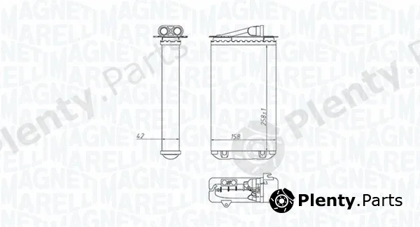 Magneti Marelli 350218417000 — Heat Exchanger, interior heating