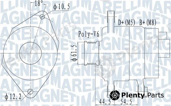 Magneti Marelli 063731558010 — Alternator