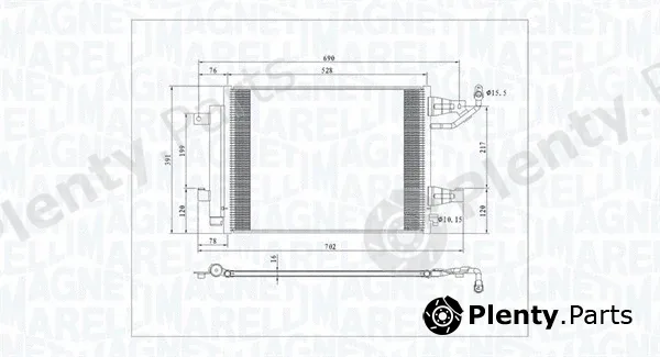 Magneti Marelli 350203792000 — Condenser, air conditioning