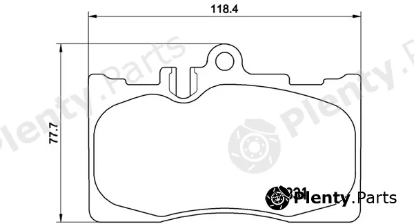 Magneti Marelli 363700483058 — Brake Pad Set, disc brake