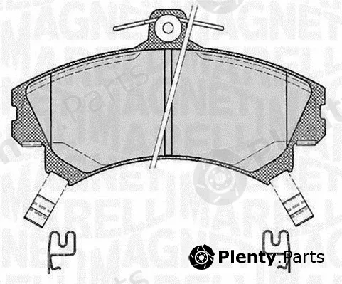 Magneti Marelli 363916060334 — Brake Pad Set, disc brake