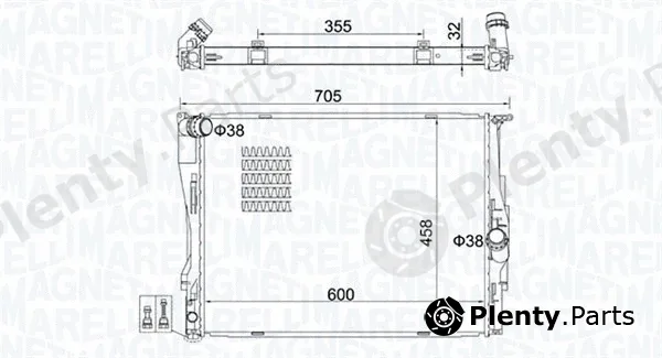 Magneti Marelli 350213160700 — Radiator, engine cooling