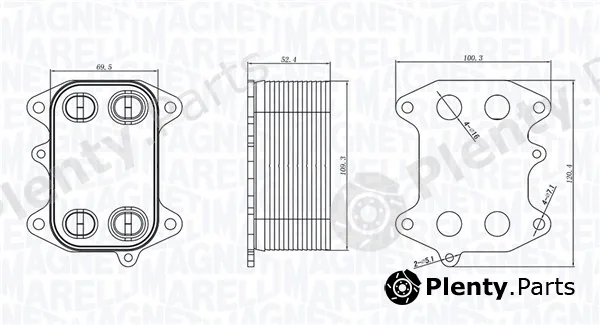 Magneti Marelli 350300003300 — Oil Cooler, engine oil
