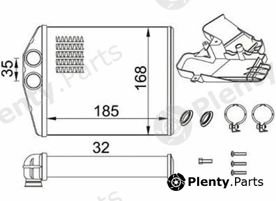 Magneti Marelli 359000302070 — Heat Exchanger, interior heating