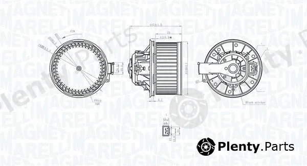 Magneti Marelli 069412255010 — Interior Blower