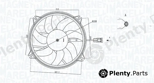 Magneti Marelli 069422720010 — Fan, engine cooling