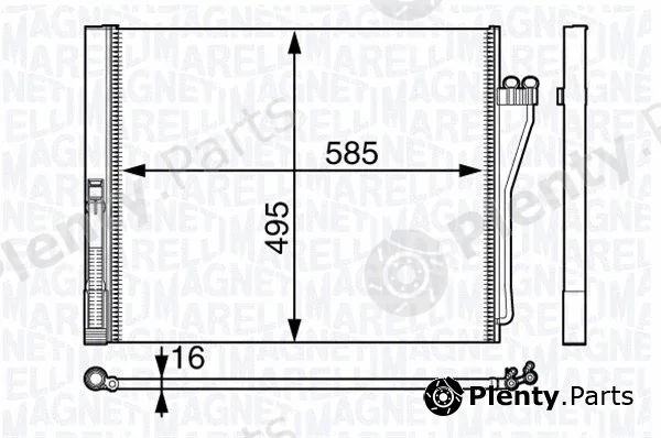 Magneti Marelli 350203717000 — Condenser, air conditioning