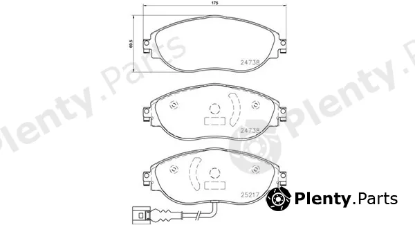 Magneti Marelli 363700585144 — Brake Pad Set, disc brake