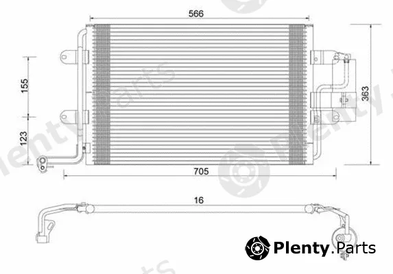 Magneti Marelli 359003220070 — Condenser, air conditioning