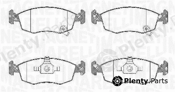 Magneti Marelli 363916060428 — Brake Pad Set, disc brake
