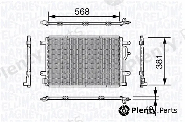 Magneti Marelli 350203640000 — Condenser, air conditioning