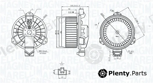 Magneti Marelli 069412749010 — Interior Blower