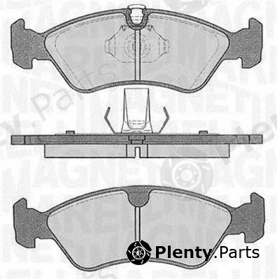 Magneti Marelli 363916060205 — Brake Pad Set, disc brake