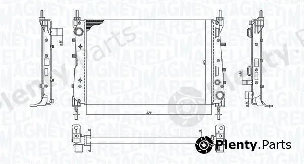 Magneti Marelli 350213199100 — Radiator, engine cooling