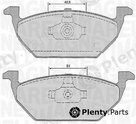 Magneti Marelli 363916060134 — Brake Pad Set, disc brake