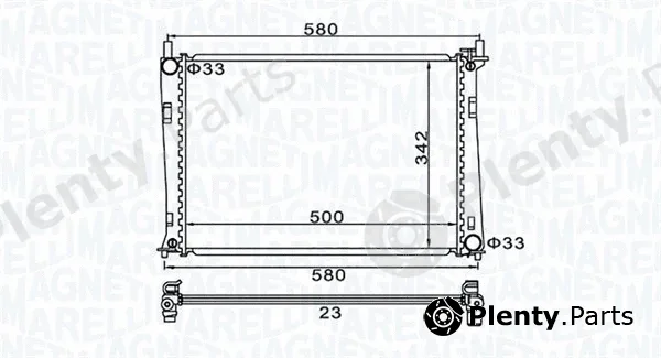 Magneti Marelli 350213152600 — Radiator, engine cooling