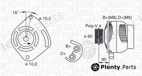 Magneti Marelli 063321604010 — Alternator