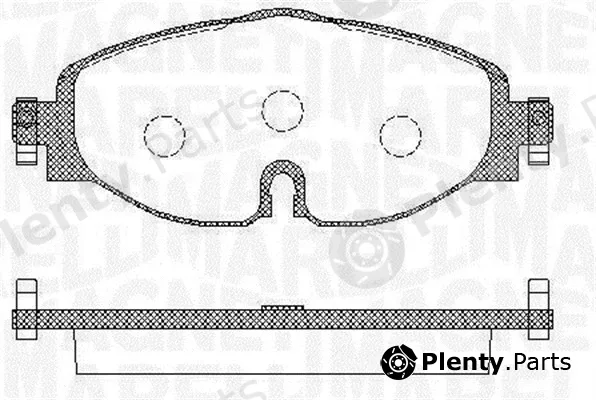 Magneti Marelli 363916060716 — Brake Pad Set, disc brake