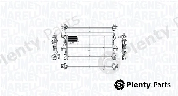 Magneti Marelli 350213211900 — Radiator, engine cooling